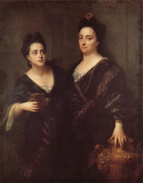 Jean-Baptiste Santerre Two Actresses Spain oil painting art